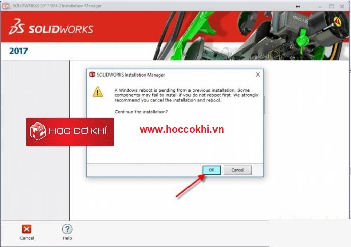 Sửa chữa lại chương trình cài đặt (Repair Solidworks)